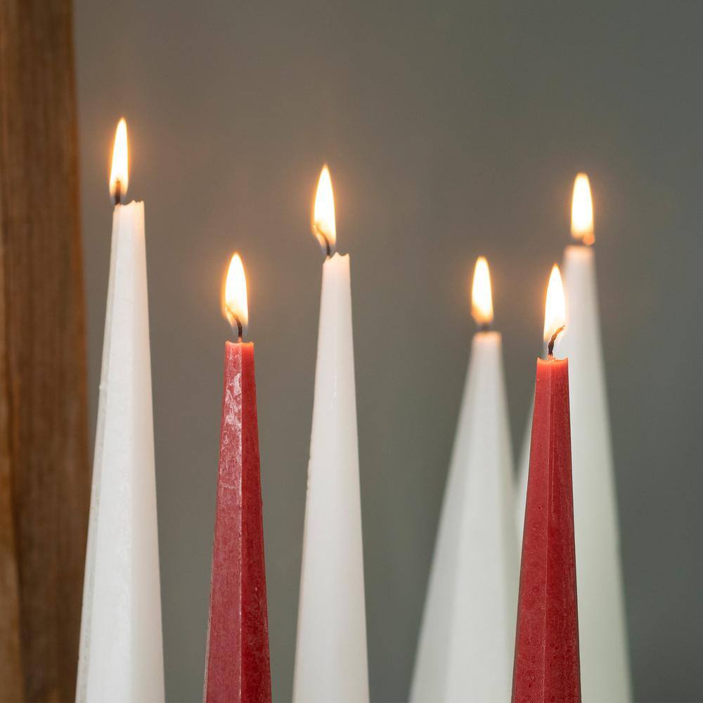 Vance Kitira 14.5 in. White Spire Decorative Candle