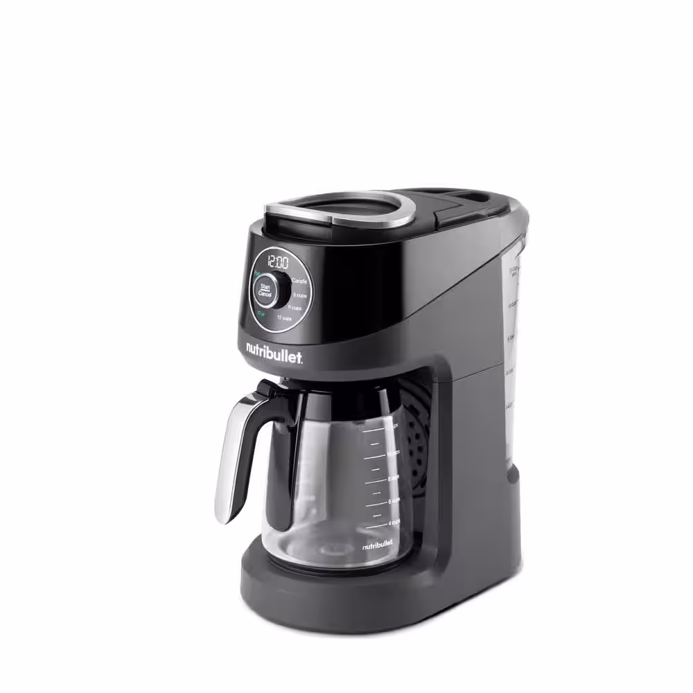 NutriBullet Brew Choice Pod + Carafe 12-Cup Coffee Station in Black