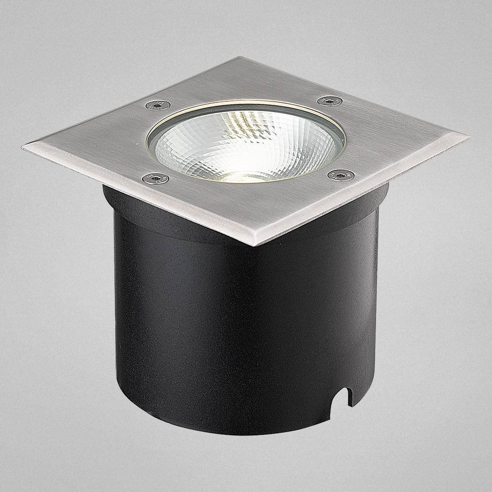 Eurofase 7-Watt Black Stainless Steel Outdoor Integrated LED Landscape Well Light