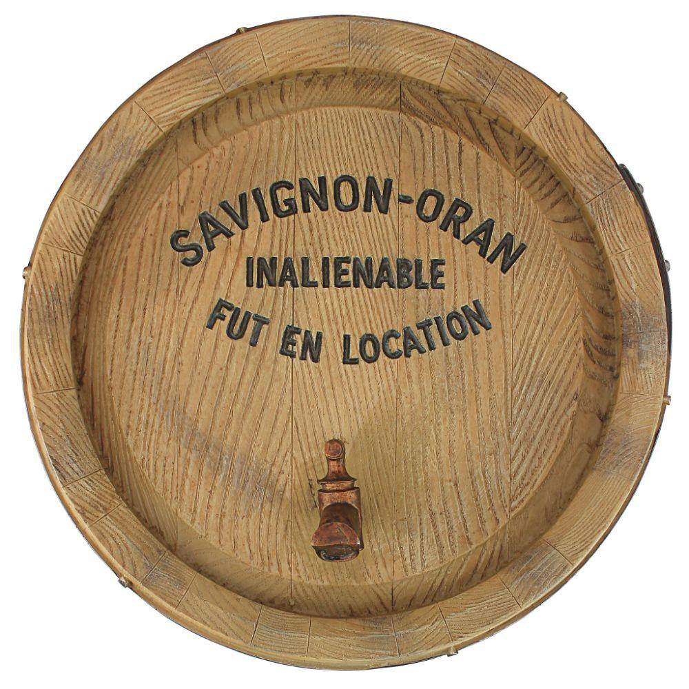 Design Toscano 18 in. x 18 in. French Wine Barrel Wall Sculpture