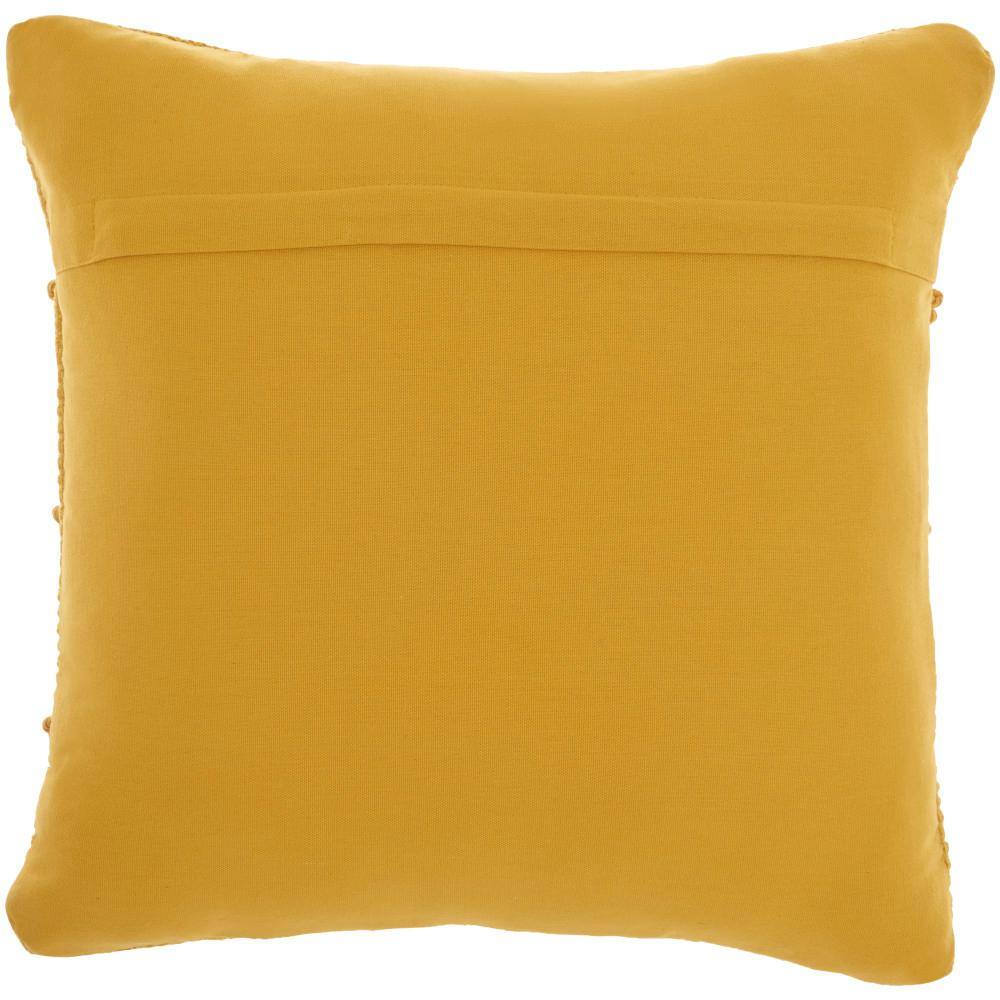 Mina Victory Lifestyles Yellow Geometric 18 in. x 18 in. Throw Pillow