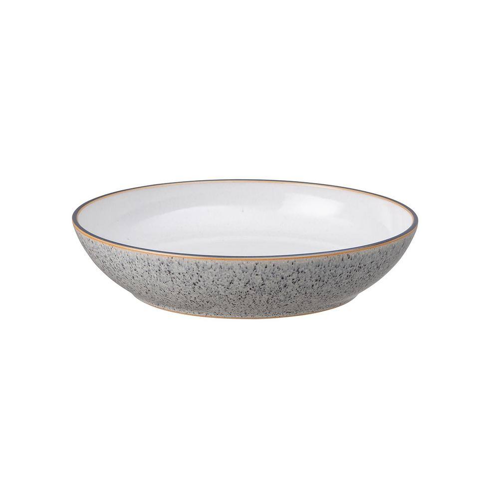 Denby Studio Grey/White Stoneware 34.5 fl. oz. Pasta Bowl (Set of 4)