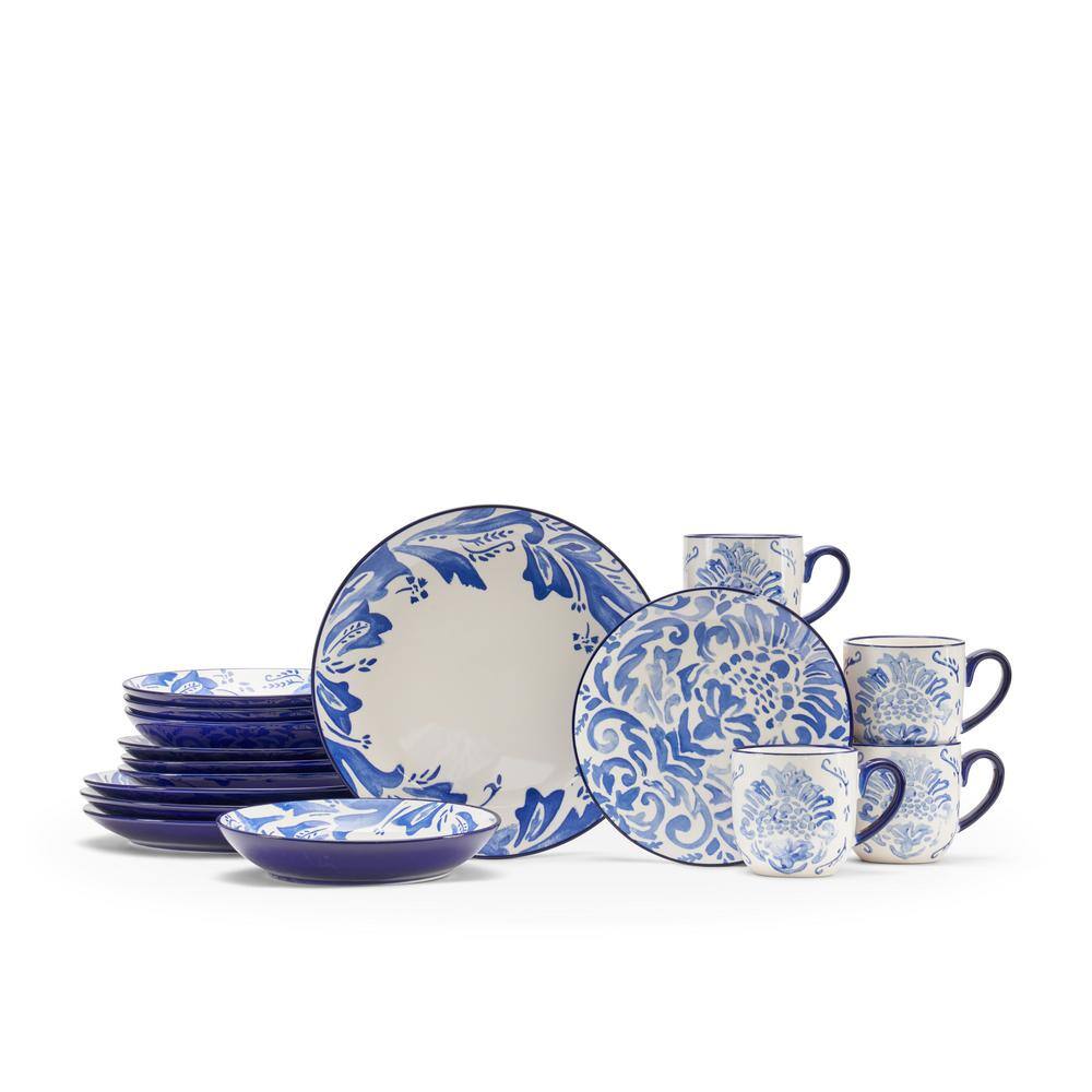 BAUM 16-Piece Bosquet Ceramic Dinnerware Set (Service for 4 people)
