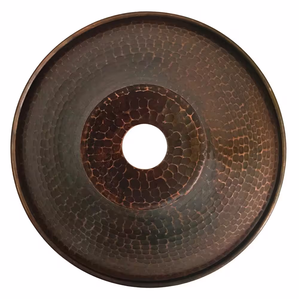 Premier Copper Products 1-Light Oil Rubbed Bronze Hammered Copper Cone Pendant Shade