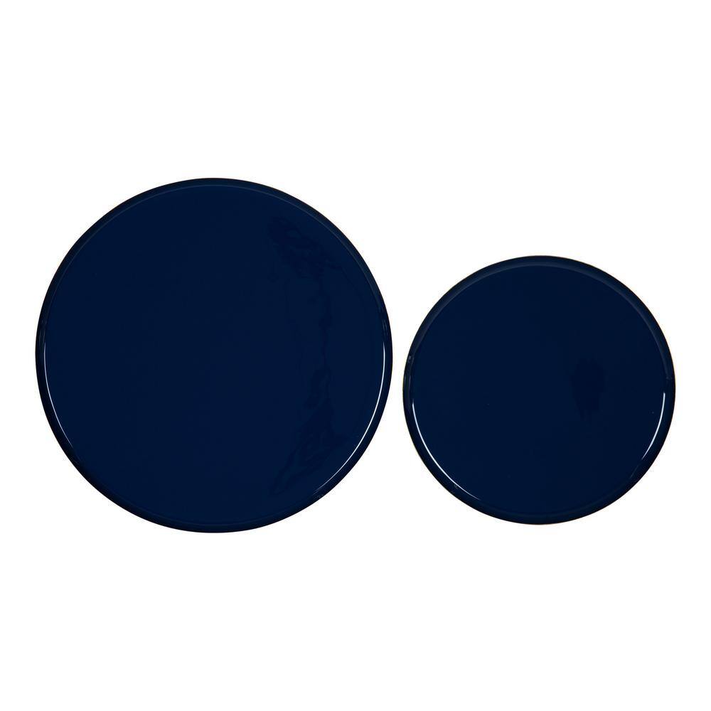 Kate and Laurel Neila Navy Blue Decorative Tray