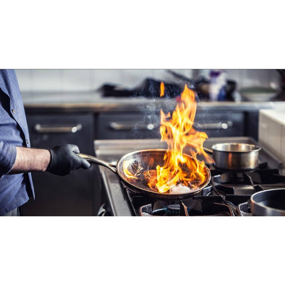 Black Cube 7.5 qt. Hybrid Quick Release Stock Pot with Glass Lid