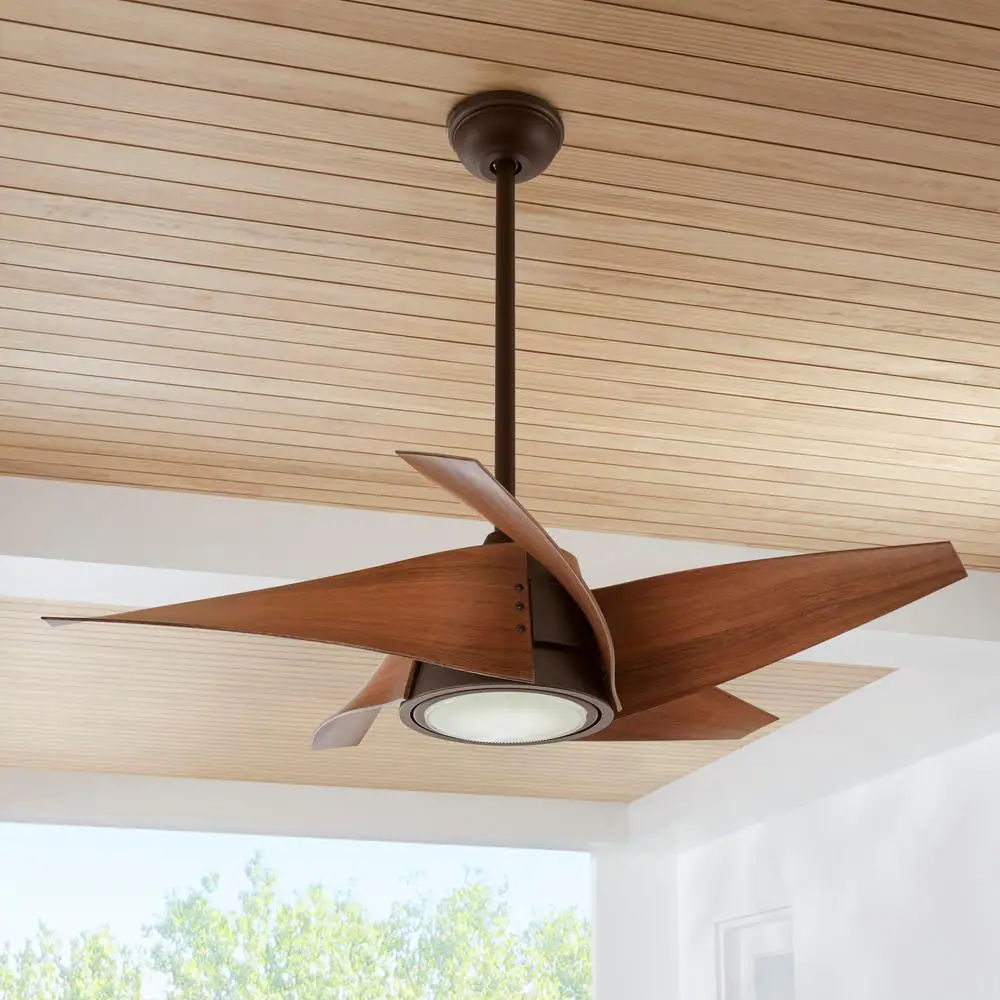 Home Decorators Collection Broughton 42 in. LED Espresso Bronze Ceiling Fan with Remote Control