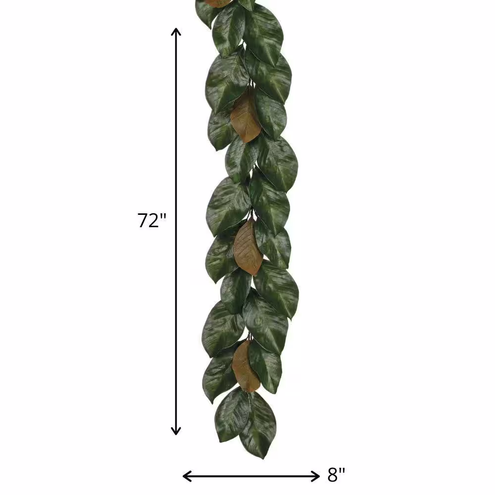 SULLIVANS 72 in. Artificial Magnolia Leaf Garland