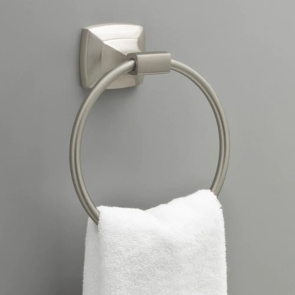 Delta Portwood Towel Ring in SpotShield Brushed Nickel