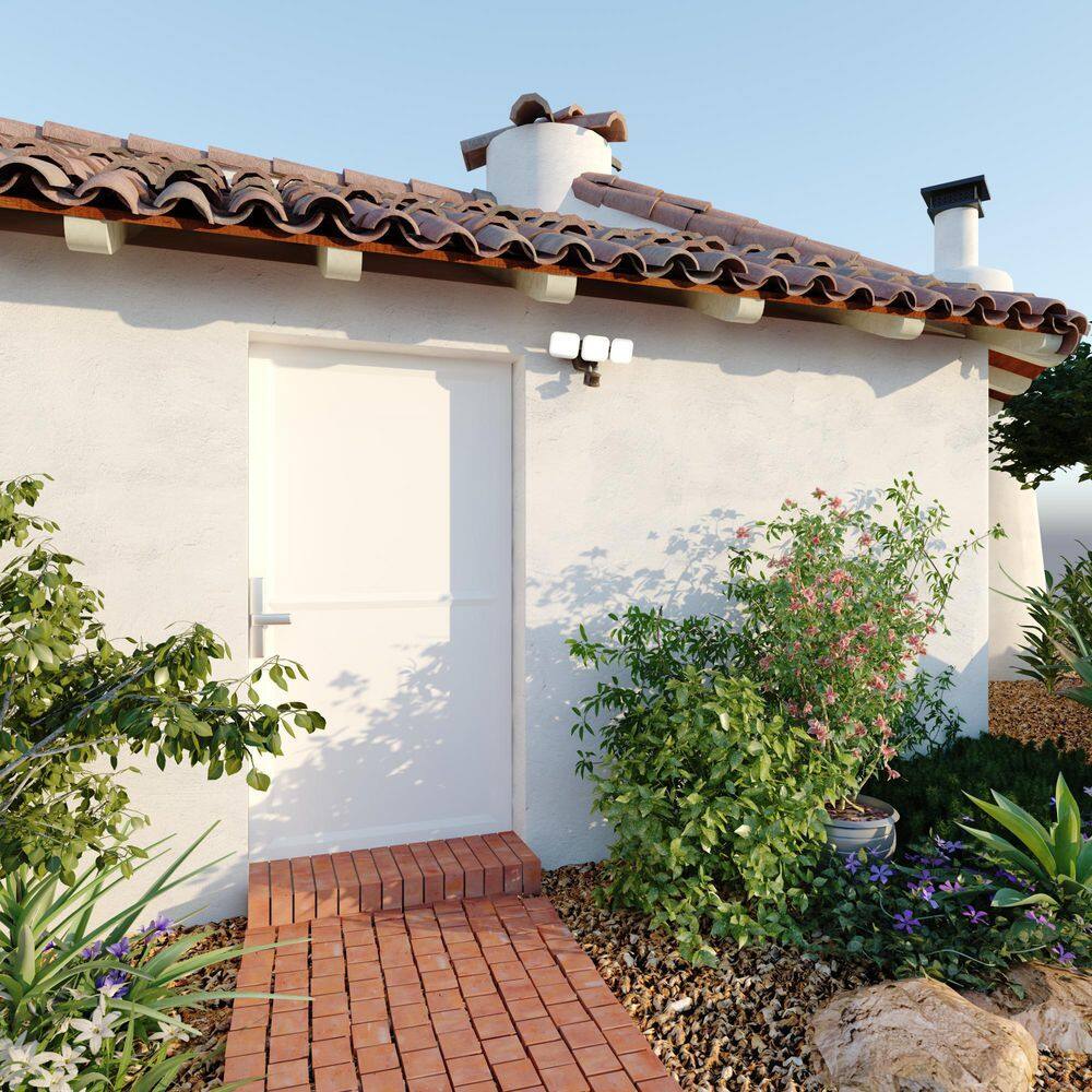 VAXCEL Theta 3-Light Integrated LED Outdoor Motion Sensor Adjustable Security Flood Light Bronze