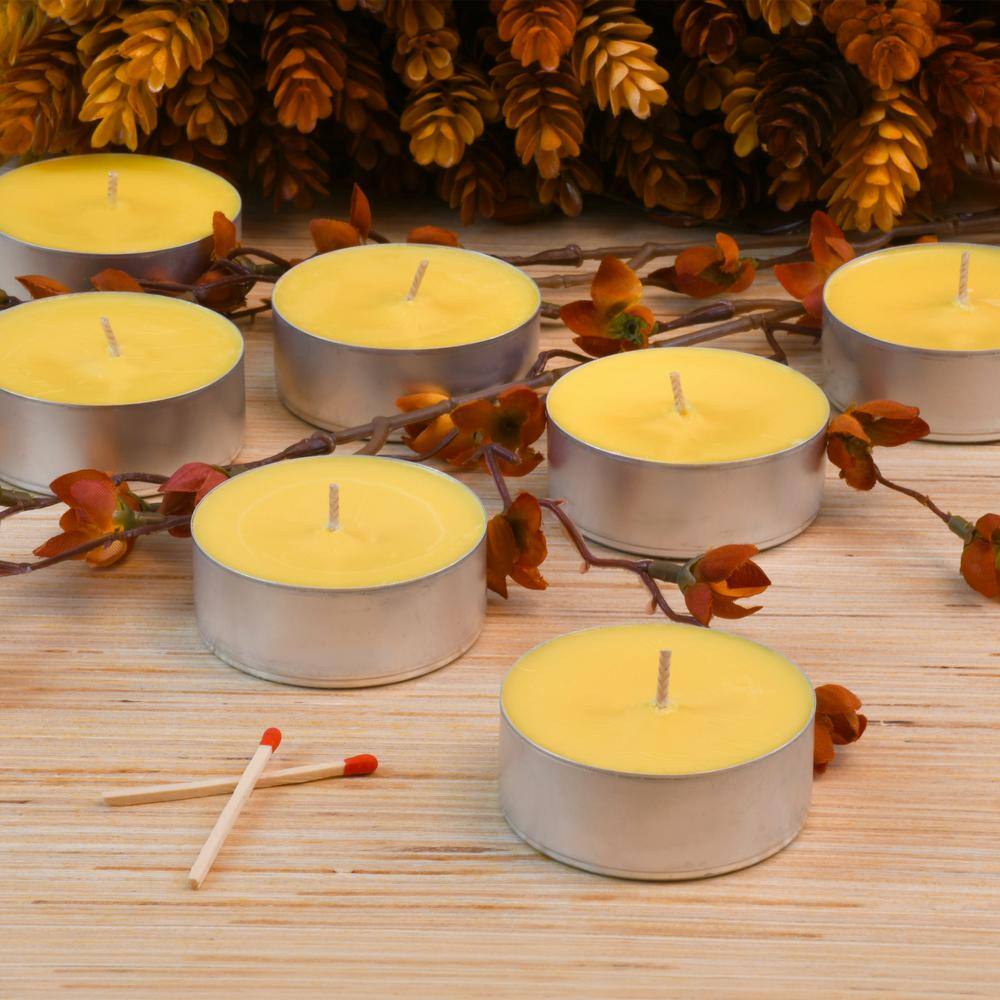 LUMABASE Citronella Mega Tealight Candles (12-Count)