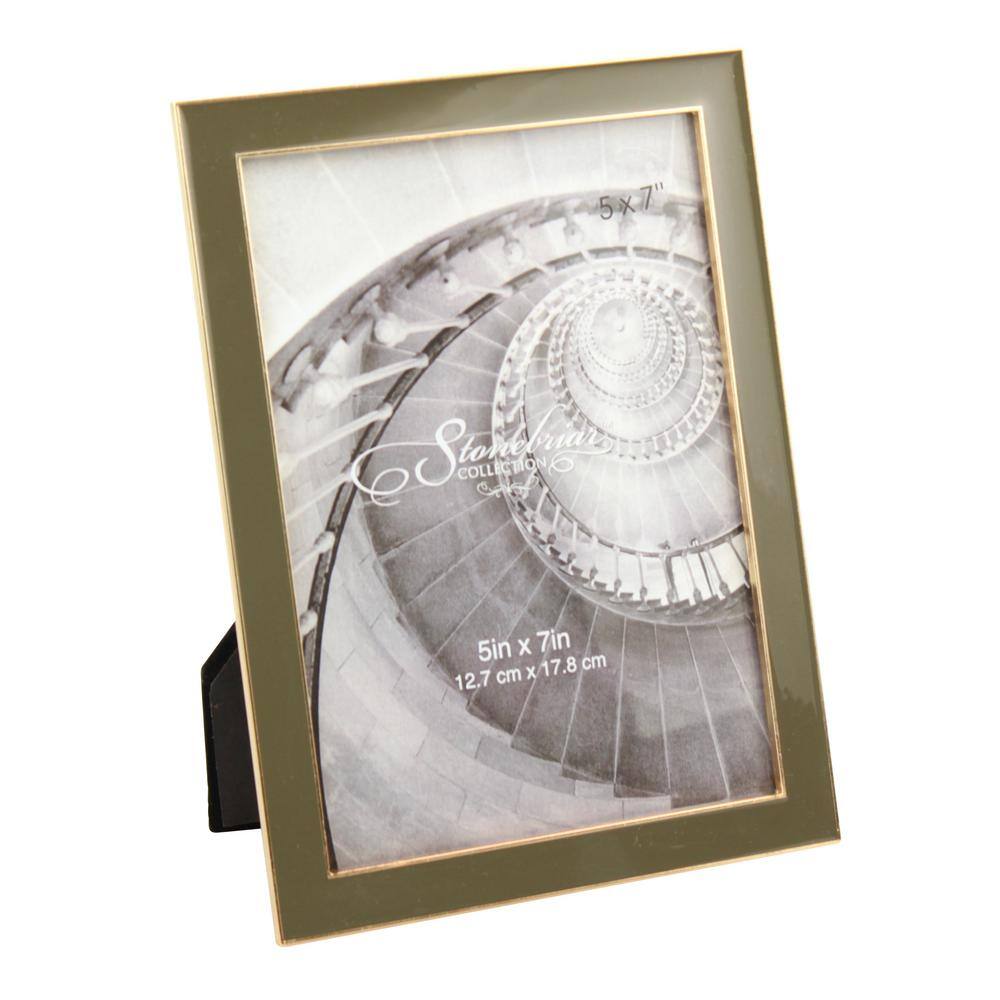 Stonebriar Collection 5 in. x 7 in. Military Olive Picture Frame