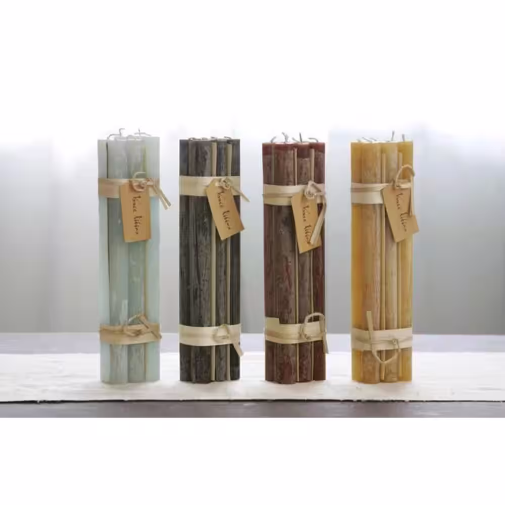 Vance Kitira 12 in. Brown Sugar Timber Taper - Set of 6