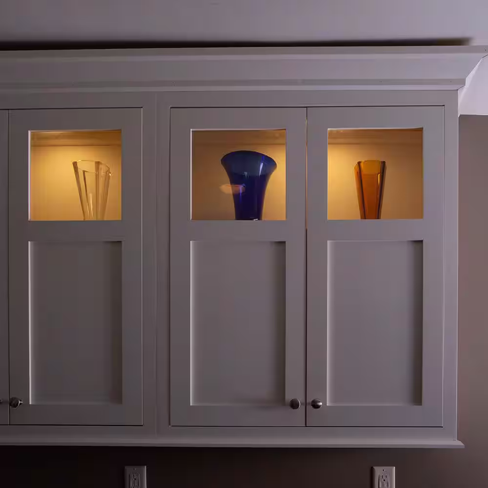 Westek Rechargeable 5 in. Square LED White Under Cabinet Light with Touch and Motion Activation