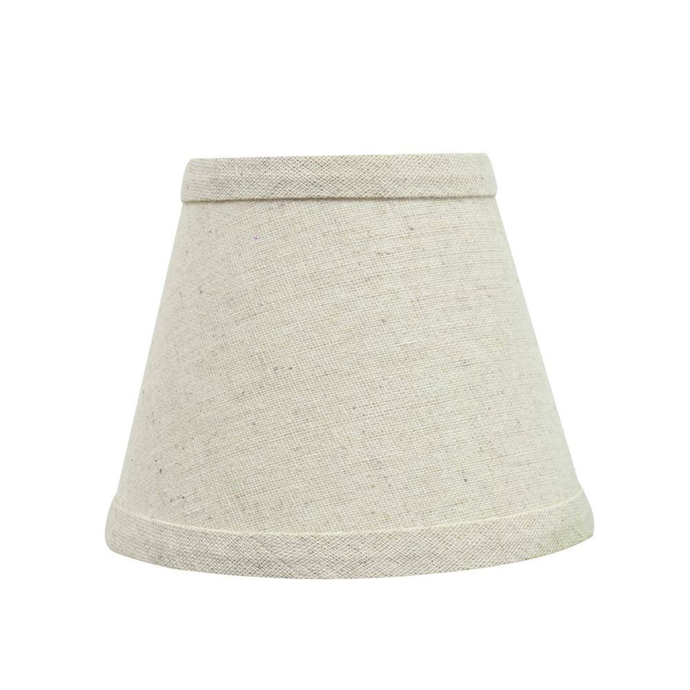 Aspen Creative Corporation 5 in. x 4 in. Oatmeal Hardback Empire Lamp Shade (5-Pack)