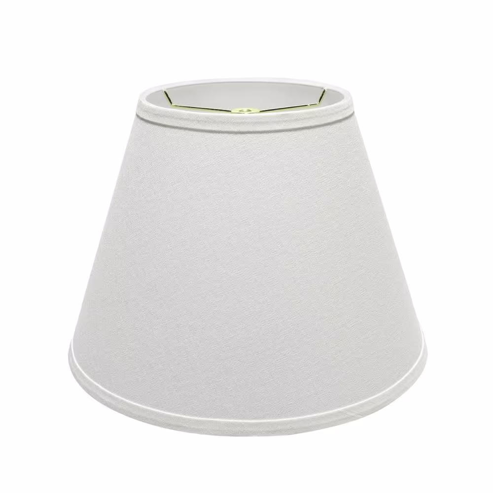 Aspen Creative Corporation 13 in. x 9.5 in. White Hardback Empire Lamp Shade