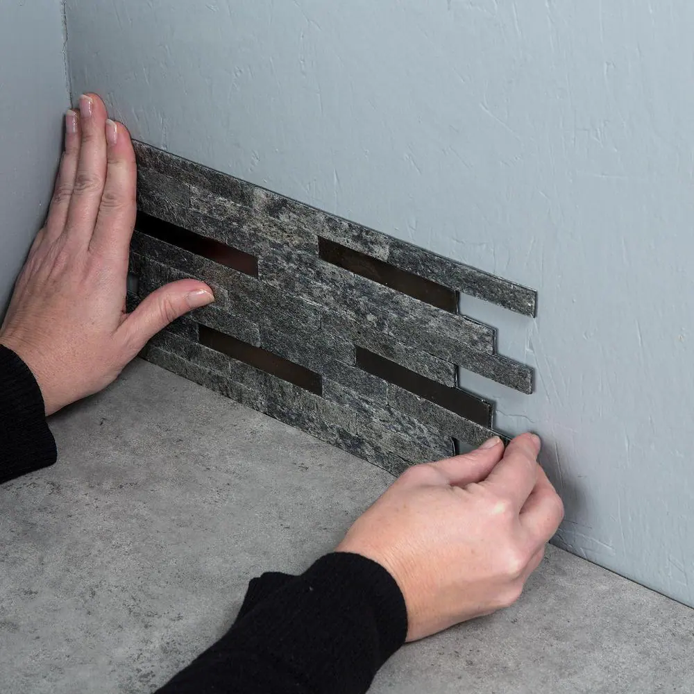 Aspect Burnished Quartz 12 in. x 13.5 in. Metal and Composite Peel and Stick Tile (1 sq. ft./pack)