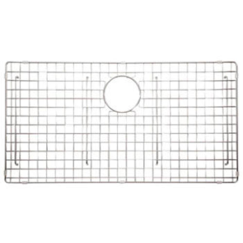 ROHL 29.125 in. x 15.3125 in. Bottom Grid Rack for Kitchen Sinks in Stainless Steel