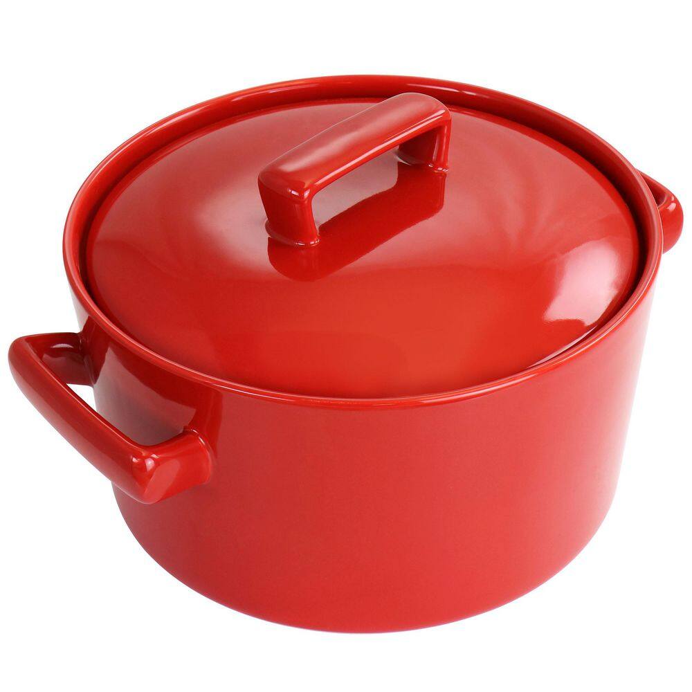 None 3 qt. Casserole with Lid in Red