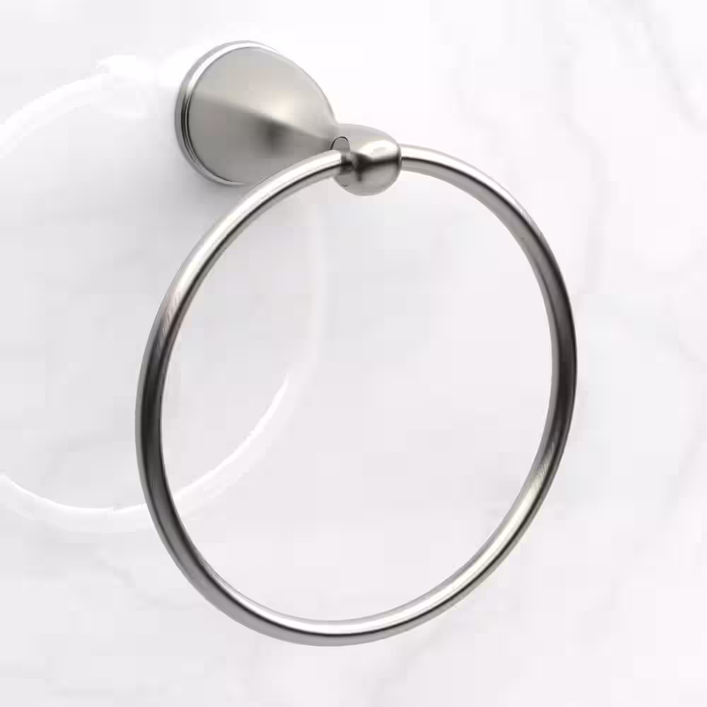 Glacier Bay Builders Spot Free Towel Ring in Brushed Nickel