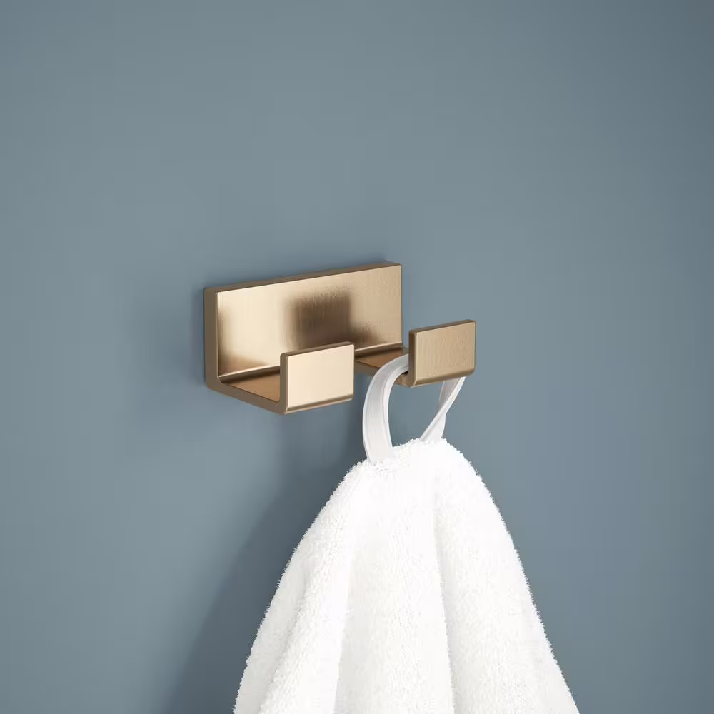 Delta Vero Double Towel Hook in Champagne Bronze