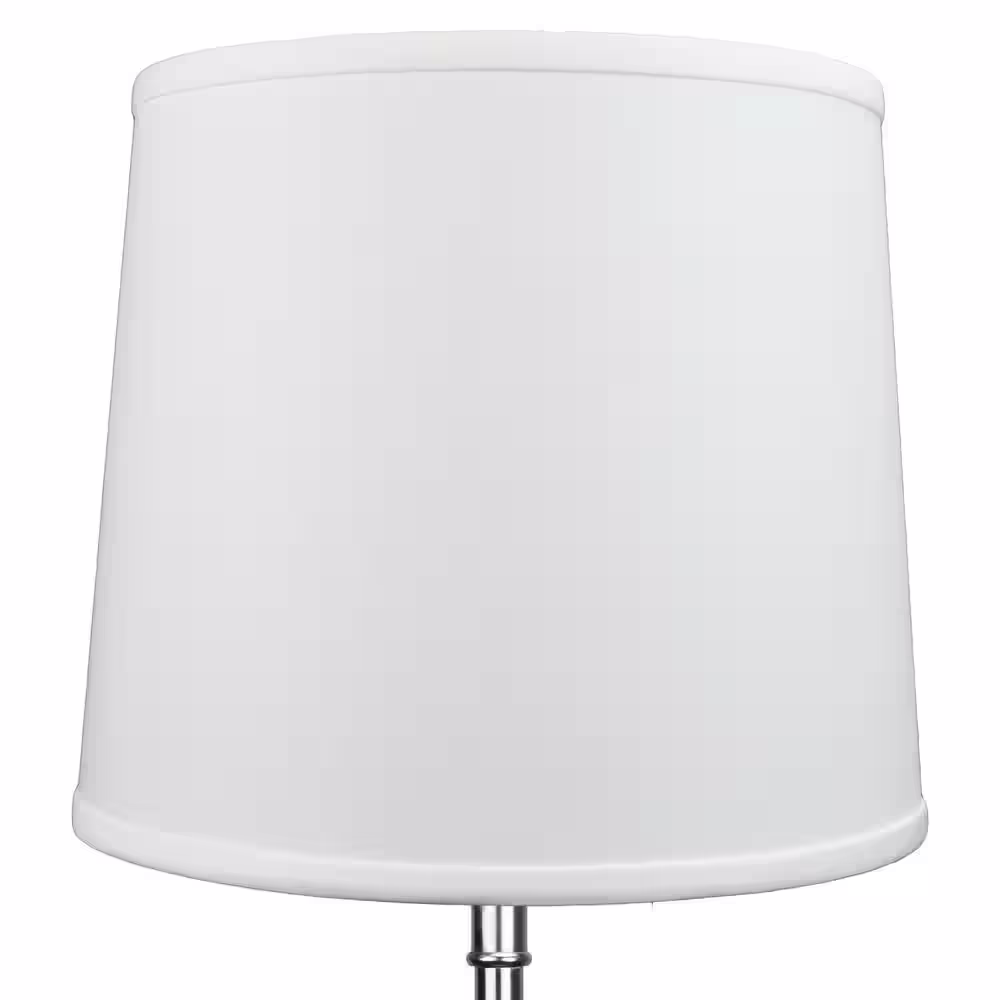 FenchelShades.com 12 in. Top Diameter x 14 in. Bottom Diameter x 12 in. Linen White Slant Empire Lamp Shade