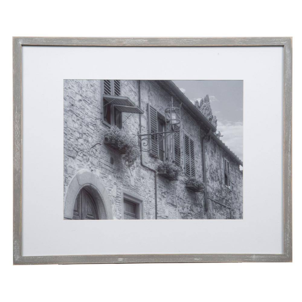 None 11 in. x 14 in. Grey Picture Frame (Set of 9)