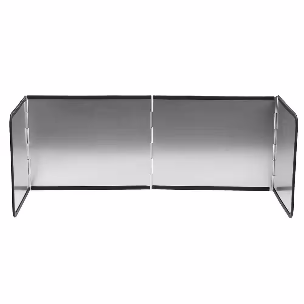 Kingsman Hardware Kingsman 48 In. x 19.5 In. Durable 3 Sided Stainless Steel Splatter Screen guard