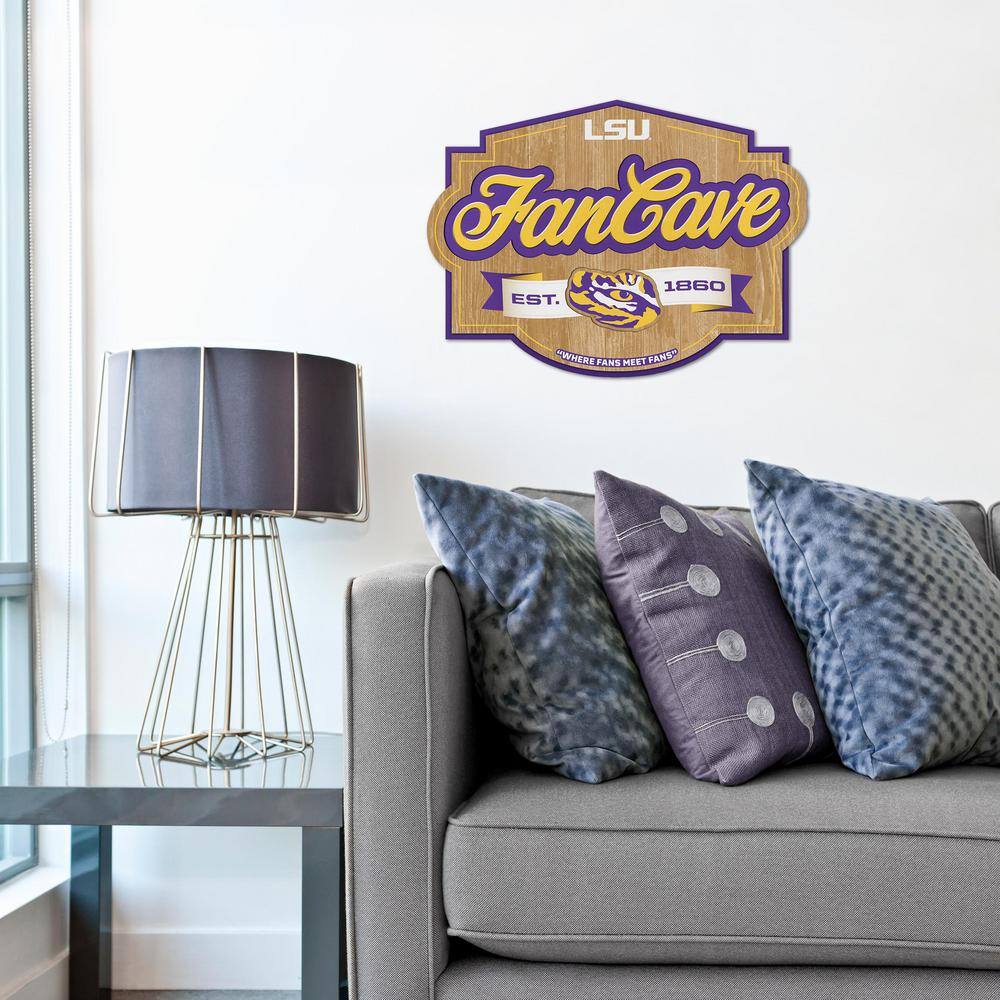 YouTheFan NCAA LSU Tigers Fan Cave Decorative Sign