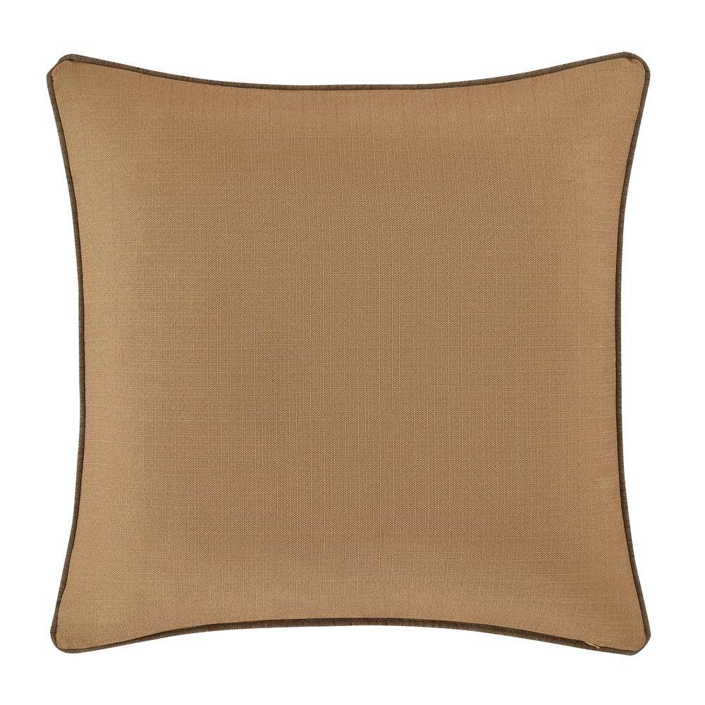 None Carmella Taupe Polyester Euro Sham