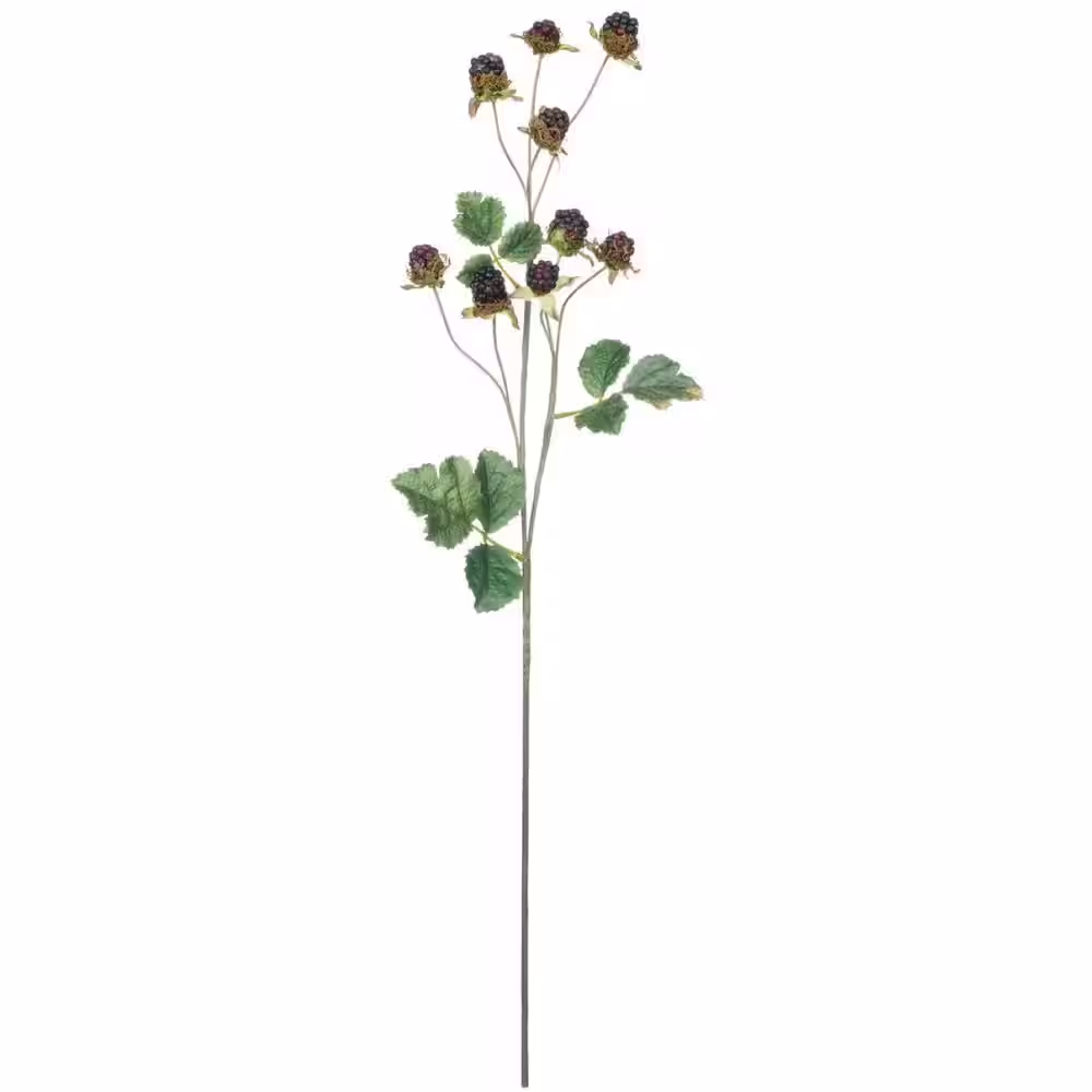 SULLIVANS Artificial 27.25 in. Purple Blackberry Spray