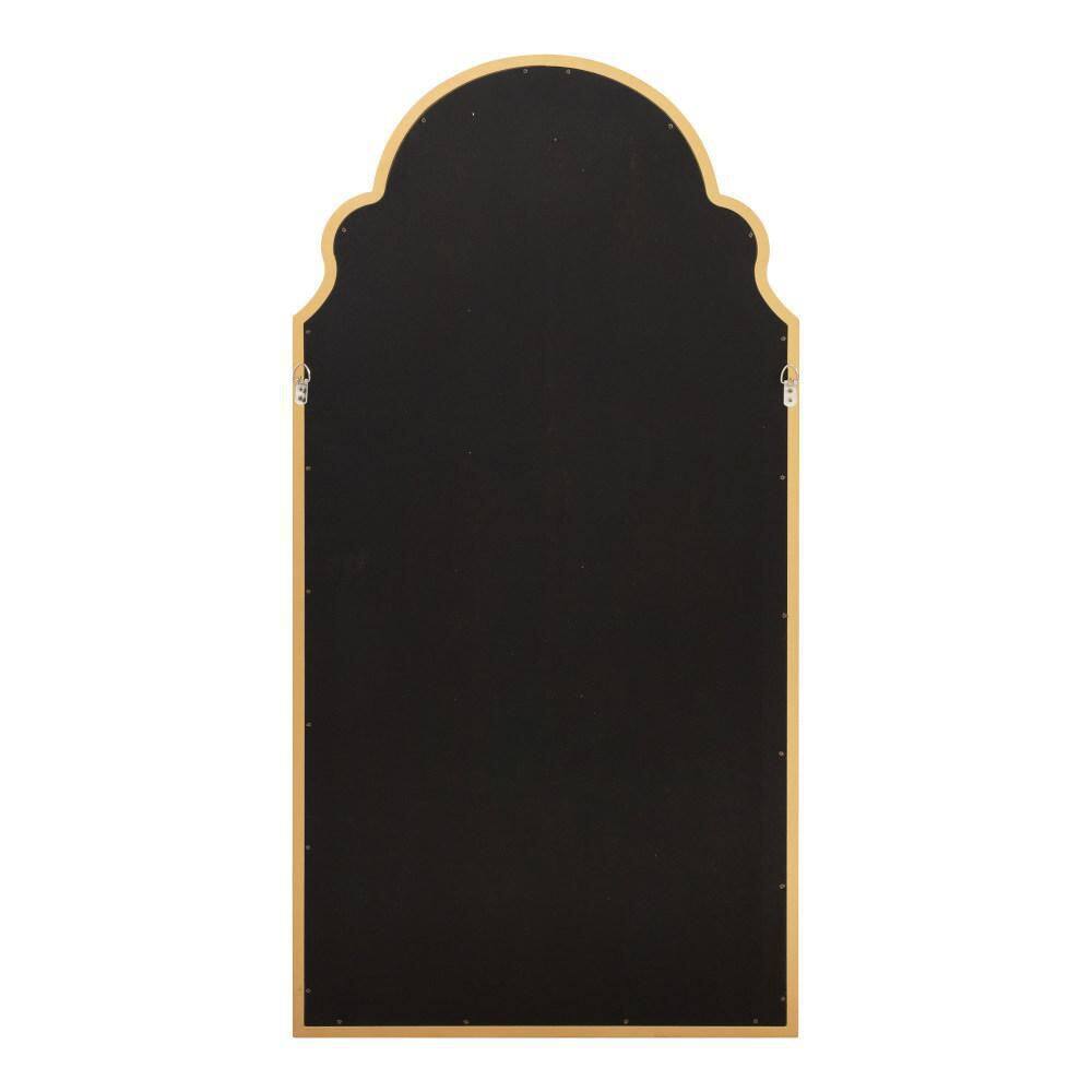 Kate and Laurel Hogan 24.00 in. W x 48.00 in. H MDF Gold Arch Framed Decorative Mirror