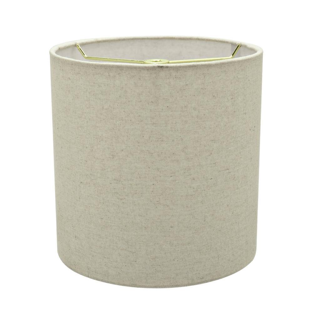 Aspen Creative Corporation 8 in. x 8 in. Grey Drum/Cylinder Lamp Shade