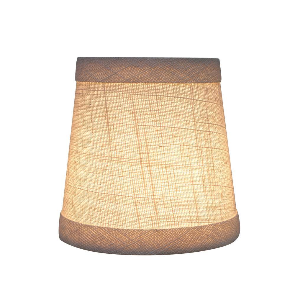 Aspen Creative Corporation 4 in. x 4 in. Off White Hardback Empire Lamp Shade (2-Pack)