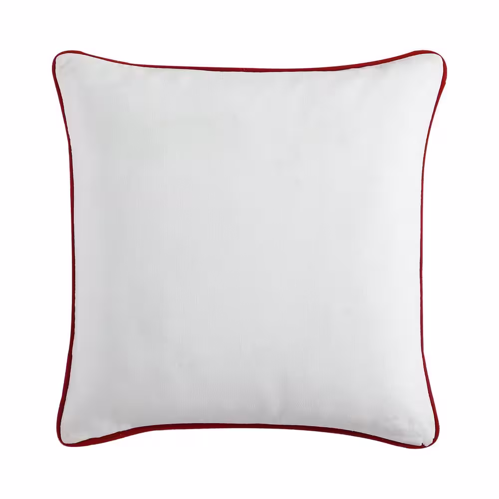 EDDIE BAUER Cabin Plaid Bear Picnic 2-Piece Red Cotton Pillow Cover Set