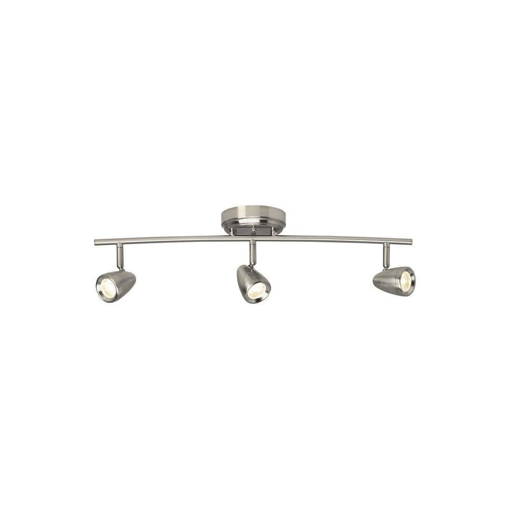 Generation Lighting Talida 2 ft. Brushed Nickel Integrated LED Curved Track Lighting Kit