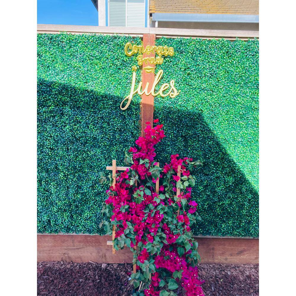 SMART GARDENER 36 Pieces 20*20*1.8 in. Square Artificial Boxwood Hedge Wall/Grass Wall Panels, Faux Greenery Wall Decor