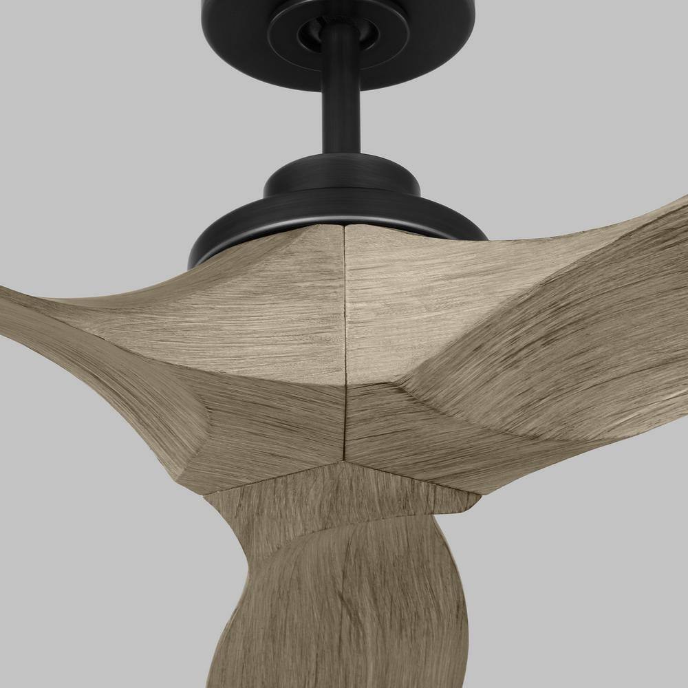 Generation Lighting Collins 52 in. Smart Ceiling Fan in Aged Pewter with Remote