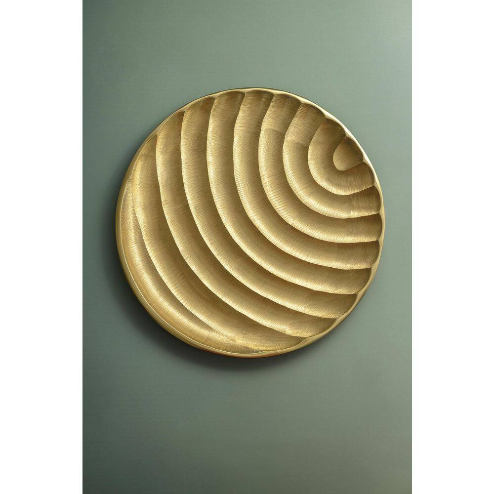 GAURI KOHLI Savanna 12 in. Gold Decorative Tray