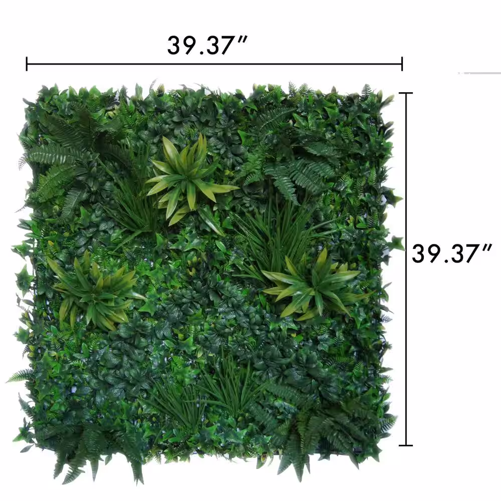 Green Smart Dekor 39.37 in. x 39.37 in. Green Artificial Jade Wall Panel
