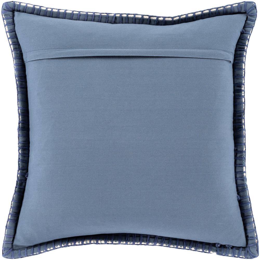 Artistic Weavers Ronda Navy Striped Polyester 20 in. x 20 in. Throw Pillow