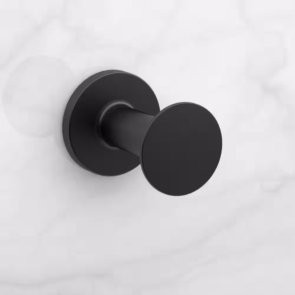 Glacier Bay Lucien Robe Hook in Matte Black