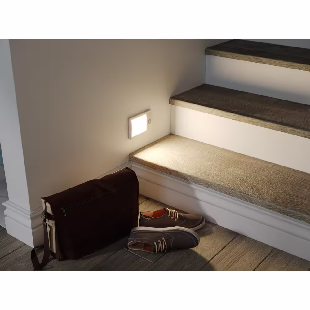 None 6 in. Rechargeable Battery Adjustable White Light 100 Lumens LED Utility Light with Motion Sensor