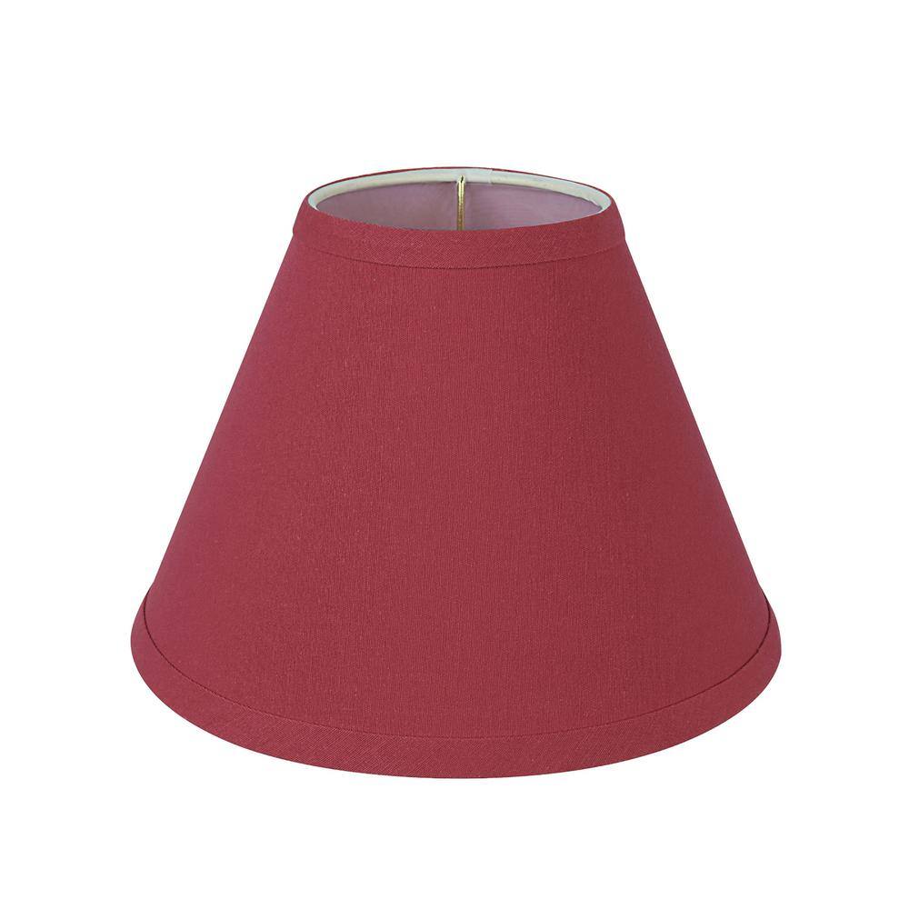 Aspen Creative Corporation 10 in. x 7 in. Red Hardback Empire Lamp Shade