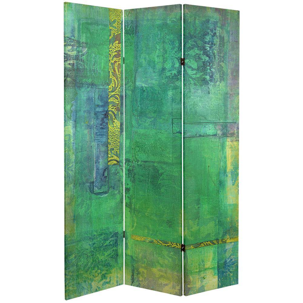 Oriental Furniture 6 ft. Trellis Printed 3-Panel Room Divider