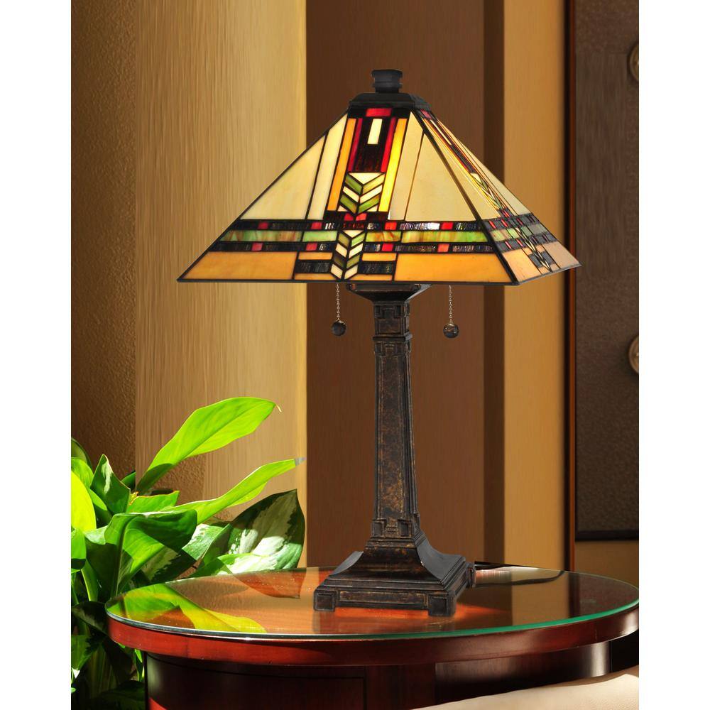 Dale Tiffany 24.5 in. Palo Mission Fieldstone Table Lamp