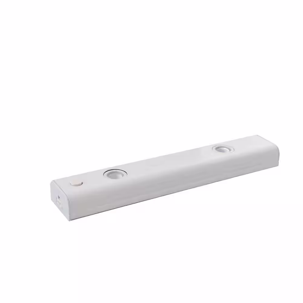 AMAX LIGHTING LED Bar Light Plug-In/Hardwire 10 in. LED White Under Cabinet Light with Dimming Button