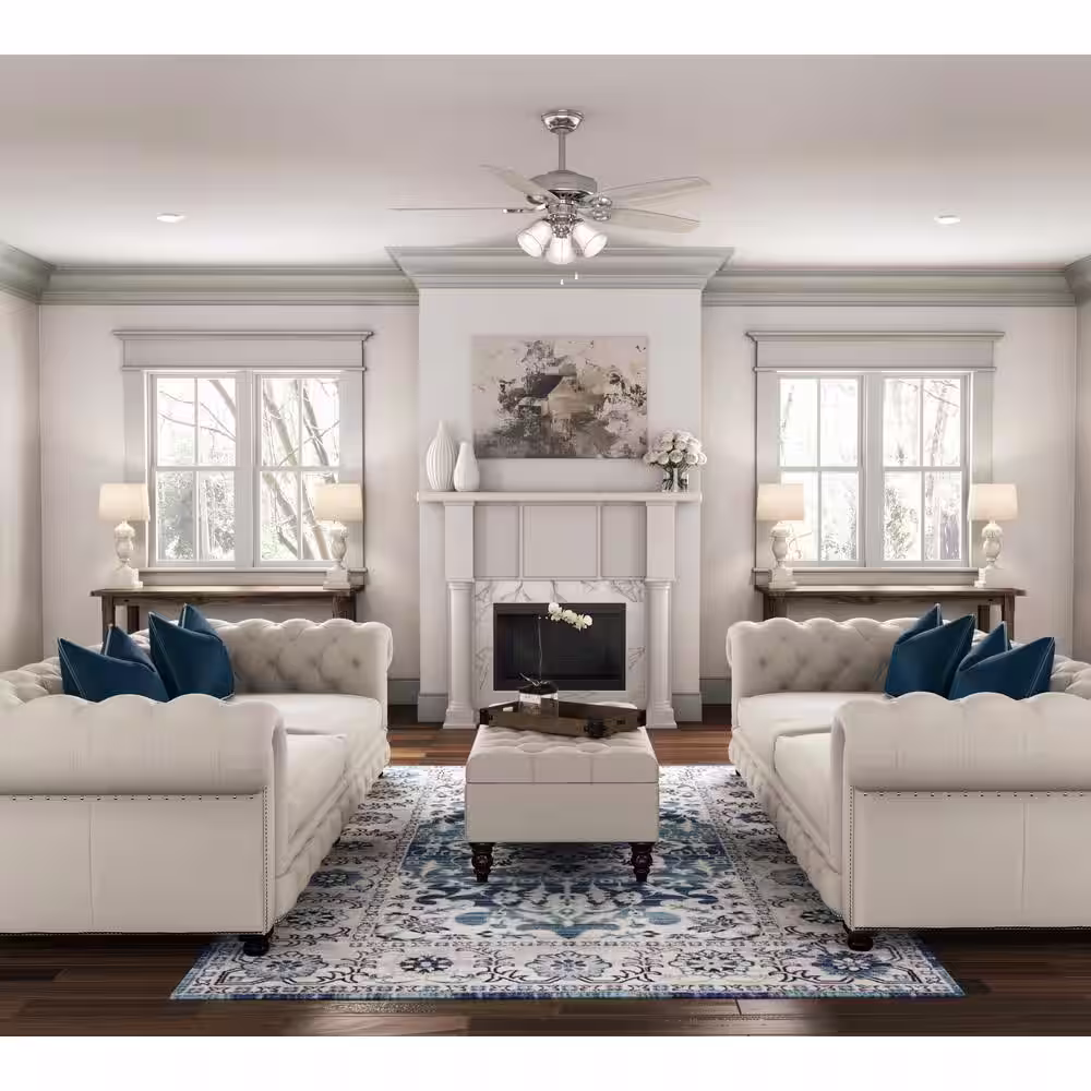 Hunter Builder 52 in. Indoor Brushed Nickel Ceiling Fan with Light Kit