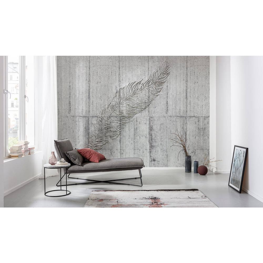 Komar Concrete Feather Wall Mural