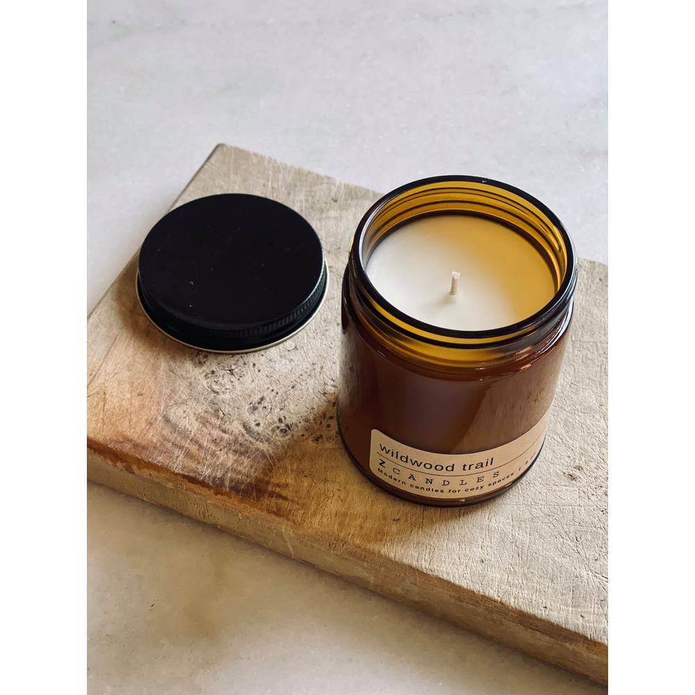 Z CANDLES Wildwood Trail, Amber Jar Candle 8 oz.